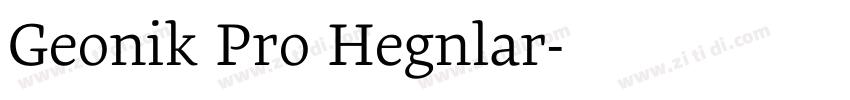 Geonik Pro Regular字体转换